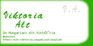 viktoria alt business card